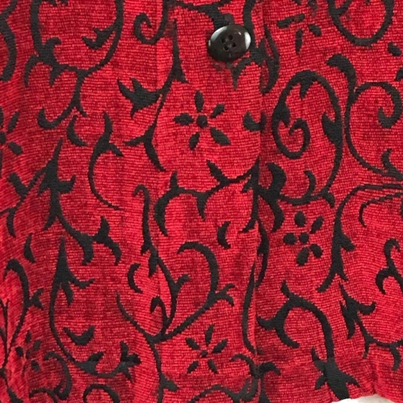 Sag Harbor Women’s Size 14 Red with Black Jacket - Picture 2 of 8